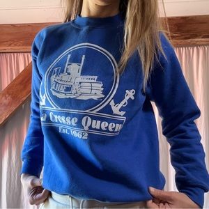 Vintage Sweatshirt La Crosse Queen - YL/ W XS